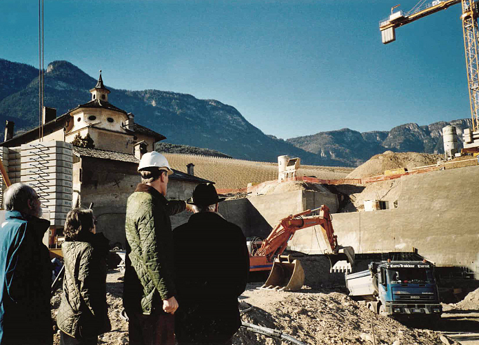 Weingut_Südtirol_Manincor_Überetsch_Kaltern am See_Baustelle